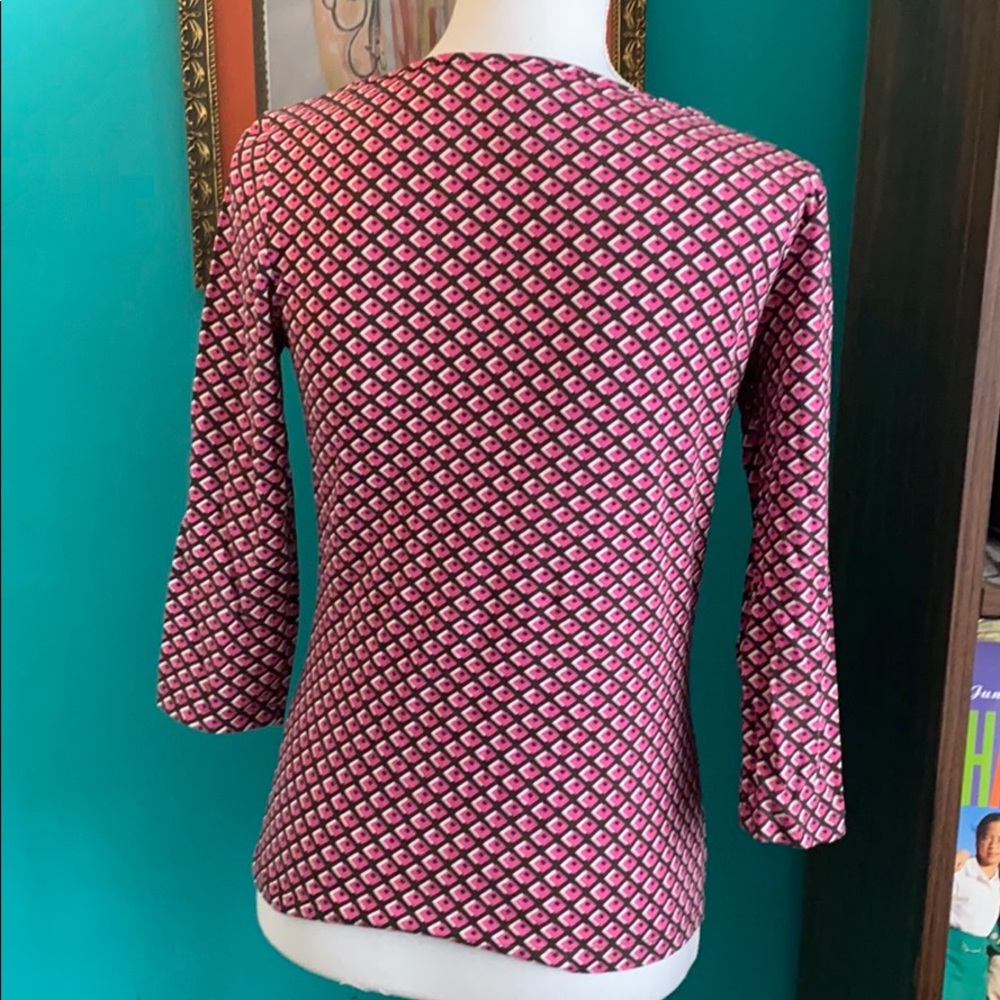 🥭(4 for $15) Style&Co Pink and Brown Top - Picture 3 of 8